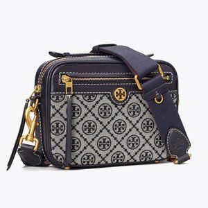 SOLD-Tory Burch Monogram Jacquard Camera Bag